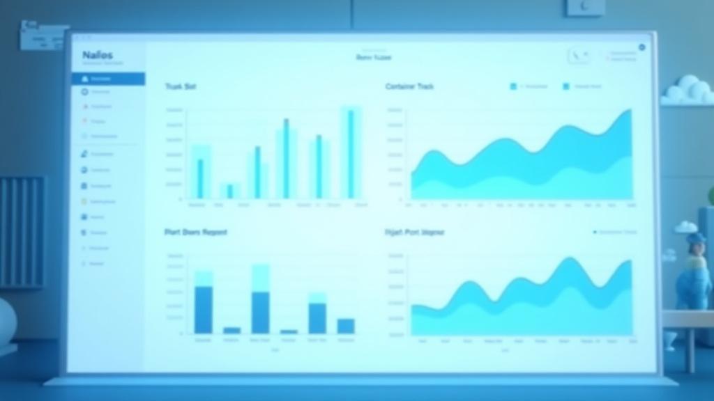 Dashboard dell'applicazione per la gestione del porto di Napoli